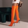 2022 New Fashion Women's Over-the-knee Boots 48 Yards Plus Size High-heeled Boots European and American Party Boots