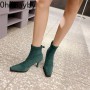 New Arrivals Women Ankle Boots Fashion Sliver Toe Ladies Eelgant Chelsea Booties High Quality Thin High heel Dress Pumps