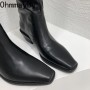 2022 Winter Women Long Boots Fashion Round Toe Ladies Square Heel Knight Boots Casual High Quality Knee-high Boot Shoes