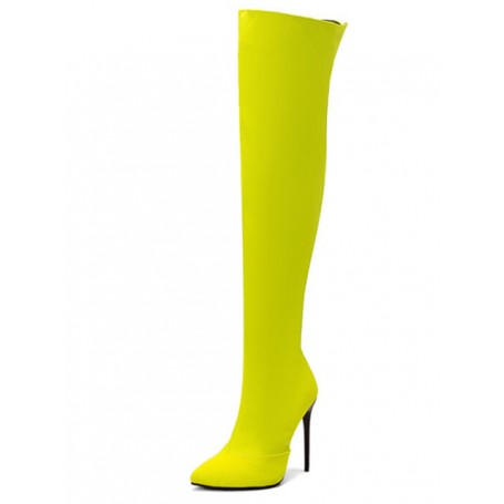 2022 New Fashion Women's Over-the-knee Boots 48 Yards Plus Size High-heeled Boots European and American Party Boots