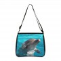 Dolphin Print Ladies HandbagsHandbag Fashion Eco Reusable  Shoulder Bag Woman Clutch Travel Storage Messenger Bags Tote Bag