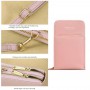 Women Bag Crossbody Mobile Phone Cover Universal for Apple Transparent Touch Screen Cell Case Mini Shoulder Bags Leather Wallets