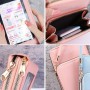 Women Bag Crossbody Mobile Phone Cover Universal for Apple Transparent Touch Screen Cell Case Mini Shoulder Bags Leather Wallets