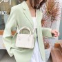 Women's Mini Crossbody Bag PU Leather Shoulder Bag 2021 Girl Shopper Purse Fashion Casual Solid Color Crocodile Pattern Handbags