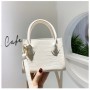 Women's Mini Crossbody Bag PU Leather Shoulder Bag 2021 Girl Shopper Purse Fashion Casual Solid Color Crocodile Pattern Handbags