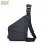 JXSLTC Anti-Theft travel Messenger Bag Shoulder Bags women diagonal Hidden Pack Mens Cool Motorcycle Sling gun pack chest bag