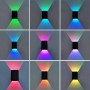Modern Indoor RGB 5W LED Wall Lamp Up and Down Decorate Wall Sconce bedroom bedside colorful Wall Light With Remote Controller