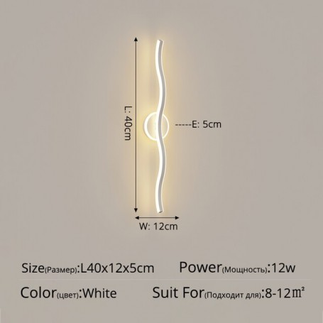 Modern Creative  Acrylic LED Wall Lights For Bedroom Apartment Stairs Aisle TV Background Sofa Home Deco Lamps Daily Lighting