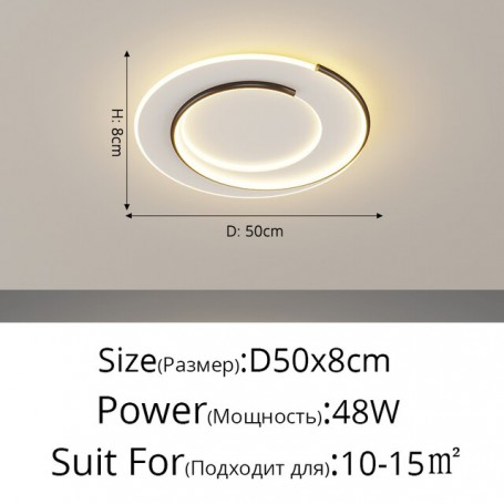 Modern New Minimalist LED Ceiling Lights For Living Room Bedroom Kitchen Bar Indoor Deco Lighting Fixtures Dimmable Luminaria