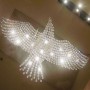 Large size bird Modern LED crystal chandeliers lights chandeliers lamps hall lights eagle lighting
