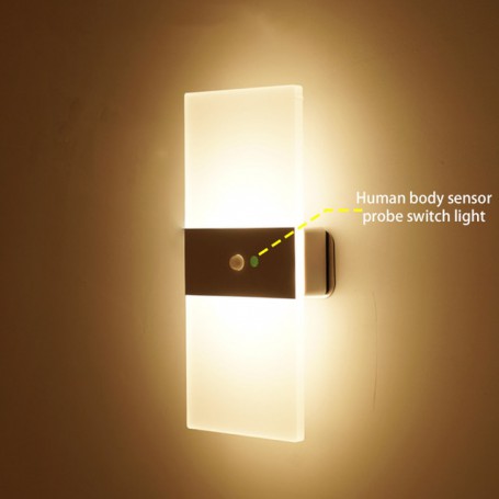 LED Wall Lamp Home Decor Wall Lights LED Indoor lighting for Bedroom Bedside Balcony Corridor Lamps USB Recharge Wireless