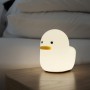 USB Rechargeable Night Light Duck Silicone Night Lights Touch Sensor Bedroom Bedside Lamp for Kids Baby Gift