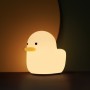 USB Rechargeable Night Light Duck Silicone Night Lights Touch Sensor Bedroom Bedside Lamp for Kids Baby Gift