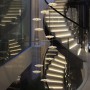 Modern spiral staircase large chandelier led living room indoor lighting Nordic villa decoration long chandelier mall hall lamps