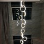 Nordic simple study living room Art Chandelier duplex villa Loft Hotel Classic lamps LED ring bedroom restaurant family lighting