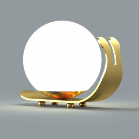 LED Metal Snail Desk Lamp Touch Dimming Table Light USB Rechargeable Wireless Decor Night Light Portable Desktop Bedside Lamp