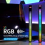 RGB voice-activated rhythm lights,car music lights, Voice-activated ambient light for cars,game room decor,tabletops,DJ studios