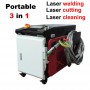 1000W 1500W 2000W  Laser Welding Machine Cutting Machine Cleaning Machine Function Three in One Manufacturer Hot Sale