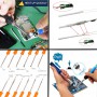 Chanseon EU/US Plug 60W Adjustable Temperature Electric Soldering Iron Kit welding Tip Solder Wire Portable Welding Repair Tool