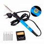 Chanseon EU/US Plug 60W Adjustable Temperature Electric Soldering Iron Kit welding Tip Solder Wire Portable Welding Repair Tool