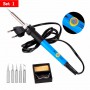 Chanseon EU/US Plug 60W Adjustable Temperature Electric Soldering Iron Kit welding Tip Solder Wire Portable Welding Repair Tool