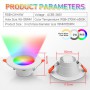 Tuya Smart Led Downlight RGB+CW+WW 10W Bluetooth Ceiling Recessed Spot Led Dimmable Light For Kitchen Living Room App Control