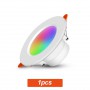 Tuya Smart Led Downlight RGB+CW+WW 10W Bluetooth Ceiling Recessed Spot Led Dimmable Light For Kitchen Living Room App Control