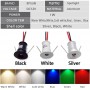 Dimmable Led Spot Downlight 12V 1W Ceiling Light Black White Silver Shell Spotlight Stair Cabinet Light with Remote Controller