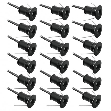 Mini LED Spotlight DC12V Dimmable Spot Light Ceiling Cabinet Light 1W Black White Silver Housing Downlight IP65 Staircase Lamp