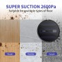 V40P Robotic Vacuum Cleaner for Wi-Fi Alexa Remote, Electric Home Hair Carpet Dust Cleaning 2000Pa 140mins Self-Charging