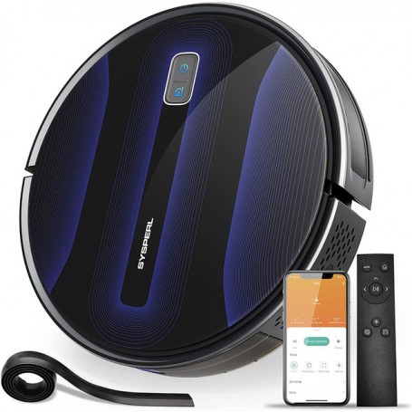V40P Robotic Vacuum Cleaner for Wi-Fi Alexa Remote, Electric Home Hair Carpet Dust Cleaning 2000Pa 140mins Self-Charging