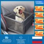 Pet Car Carriers Bag Pet Car Seat Cover with Clip-On Safety Leash and PVC Support Pipe Anti-Collapse Waterproof Pets Travel Mat