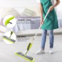 Spray Mop With Reusable Microfiber Pads 360 Degree Metal Handle Mop For Home Kitchen Laminate Wood Ceramic Tiles Floor Cleaning