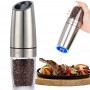 Automatic Salt Pepper Grinder Electric Spice Mill Grinder Seasoning Adjustable Coarseness Kitchen Tools Grinding For Cooking BBQ