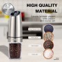 Automatic Salt Pepper Grinder Electric Spice Mill Grinder Seasoning Adjustable Coarseness Kitchen Tools Grinding For Cooking BBQ