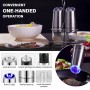 Automatic Salt Pepper Grinder Electric Spice Mill Grinder Seasoning Adjustable Coarseness Kitchen Tools Grinding For Cooking BBQ