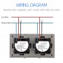 DAJIMEI Wifi Smart Switches 2/4/6Gang Light Sensor Switch Crystal Class Wall Touch Switch Work with Tuya Google Smart Life