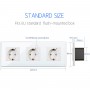 DAJIMEI EU Russia Standard Triple Wifi Power Monitor Sockets Glass Panel Wall Outlet Google Alexa Tuya App Control Smart House