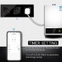 DAJIMEI EU Russia Standard Triple Wifi Power Monitor Sockets Glass Panel Wall Outlet Google Alexa Tuya App Control Smart House