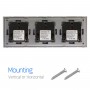 DAJIMEI EU Russia Standard Triple Wifi Power Monitor Sockets Glass Panel Wall Outlet Google Alexa Tuya App Control Smart House