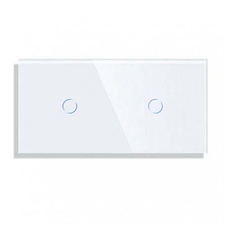 DAJIMEI Wall Touch Switch 2/4/6 Gang 1 Way EU Standard Touch Sensor Switches Glass Panel for Home Improvement