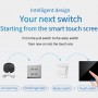 Wall Touch Sensor Light Switch EU Standard 1 Way Wall power sensor switch 4colors Crystal Glass Panel led backlight Smart home