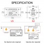 WiFi Smart Light Touch Switch No Neutral Wire Required Smart Life Tuya APP control Alexa Google Home Compatible 1/2/3 Gang EU US