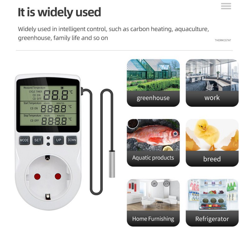 Timer socket digital thermostat 220v temperature controller socket