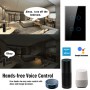US Wifi Wall Touch Switch, Wireless Smart Tuya Control Light Switch,2/3 Way, Glass Panel Touch-Sensor Interruptore 1/2/3/4 Gang