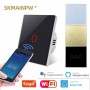 Skmainpw Eu Ac90-250v Smart Wireless Wifi Switch Golden Black White Crystal Glass Light Wall Touch Switch 1/2/3 Gang