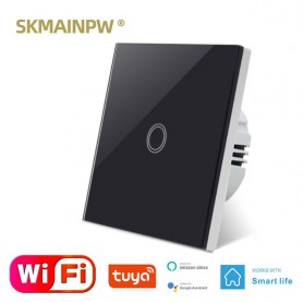 Skmainpw Eu Ac90-250v Smart Wireless Wifi Switch Golden Black White Crystal Glass Light Wall Touch Switch 1/2/3 Gang Skmainpw Eu Ac90-250v Smart Wireless Wifi Switch Golden Black White Crystal Glass Light Wall Touch Switch 1/2/3 Gang