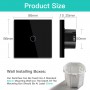 BSEED Zigbee Touch Switches 1Gang 2 Way Smart Light Switch Wireless Switches For Stairs Tuya Google Home App Control 2Pack