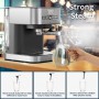 YAXIICASS Italian Coffee Machine 15 Bar Household Espresso Coffee Maker With Milk Frothing For Cappuccino Latte Caffe Machine