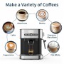 YAXIICASS Italian Coffee Machine 15 Bar Household Espresso Coffee Maker With Milk Frothing For Cappuccino Latte Caffe Machine